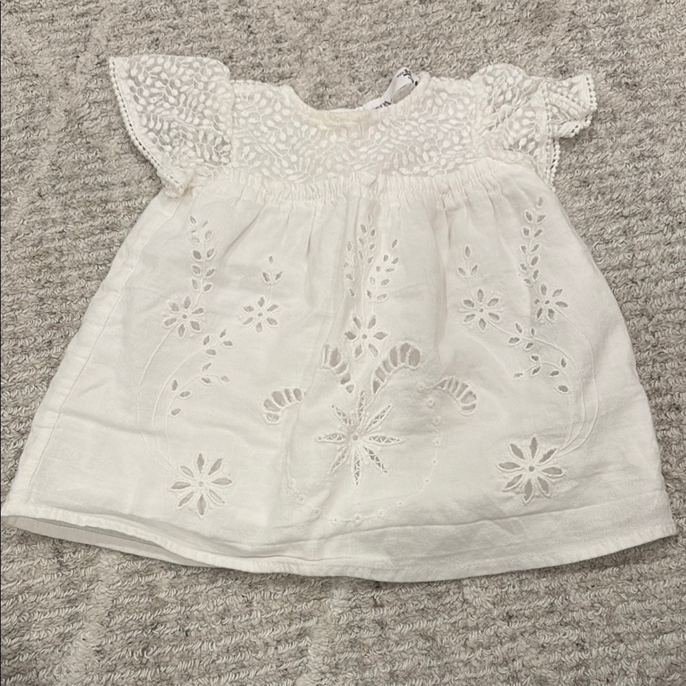 2/$20 ZARA BABY White Lace Dress